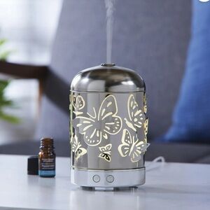 Better Homes & Gardens Cool Mist Ultrasonic Aroma Diffuser, Butterflies, 100 mL